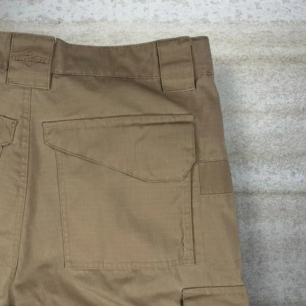 Vintage 90s Tru Spec Tactical Pants 34x34 Baggy Wide Leg Tan Double Knees Cargos